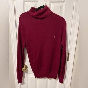 Christian Dior turtleneck sweater, burgundy, size xl